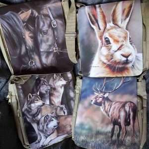 Art shoulder bag,Wildlife messenger bag, shoulder bag