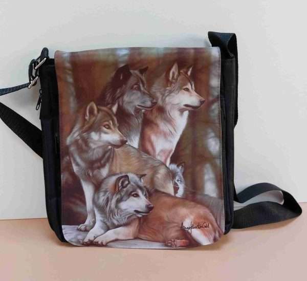 Art shoulder bag,Wildlife messenger bag, shoulder bag - Image 3