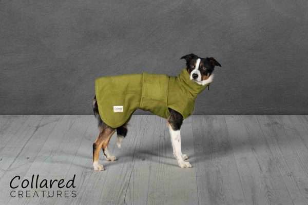 collared creatures green perfectly practical drying coat