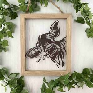 Dairy Cow Papercut Framed Art