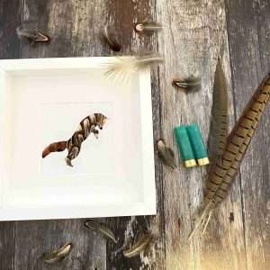 Fox Pheasant Feather Frame