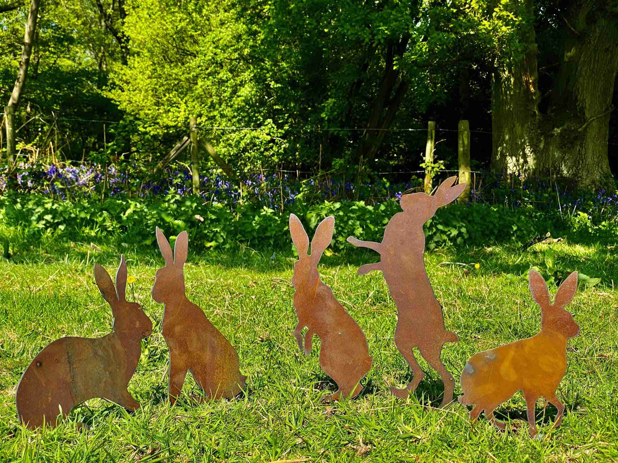 Exterior Large Rustic Metal Rabbit Hare Garden Stake Yard Art Lawn Flower Bed Vegetable Patch Sculpture Gift The Countryside Store Exterior Large Rustic Metal Rabbit Hare Garden Stake Yard Art Lawn Flower Bed Vegetable Patch Sculpture Gift The Countryside Store