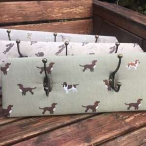 Wall mounted coat hook - Spaniels