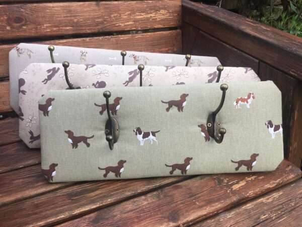 Wall mounted coat hook - Spaniels