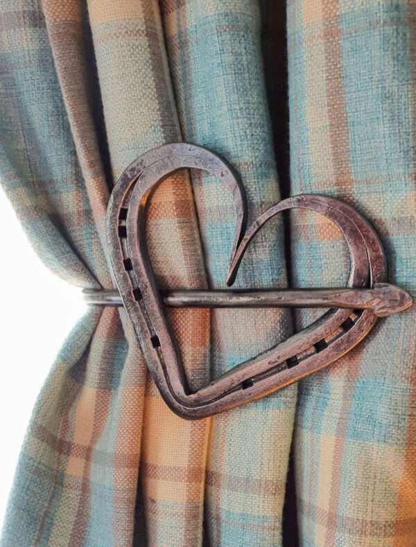 Horseshoe Heart Curtain Holdbacks