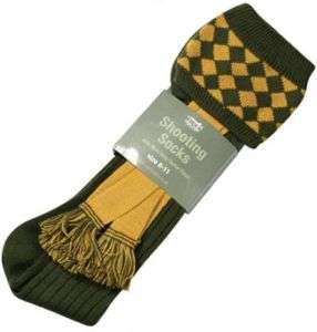 1445544482298 jackpyke shooting socks green Jack Pyke Shooting Socks with garters These full length shooting socks are supplied with an attractive chequered design at the top of the sock. These are supplied by Jack Pyke complete with a matching garter. Made using a 30% wool 70% acrylic mix we find these socks to be comfortable, hard wearing and practicable in the field. These quality shooting / hunting socks are available in either Burgundy, Green, Mustard, Navy or Purple.