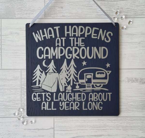 20201111 202943 Looking for a gift for a person who loves to camp? A fun sign for the home. UK postage included - will be dispatched within a week of ordering.