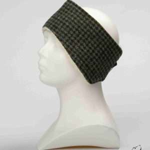 Collared Creatures Autumn Houndstooth Ladies Harris Tweed Headband