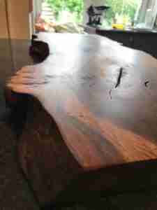 IMG 2003 Character presentation board for cheese, charcuterie, tapas, antipasti. Approx 60-70cm x 20-35cm x 3-5cm thick. Natural shape and edges often with feature holes and knots in surface. Oak/elm/ash/beech/cherry