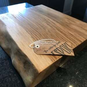 Small hardwood chopping board