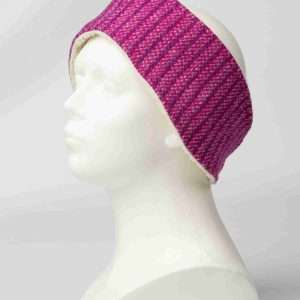 Collared Creatures Pink Koana Ladies Harris Tweed Headband