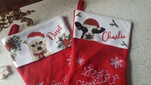 stocking pic Personalised Christmas stocking any design of choice designed to suit