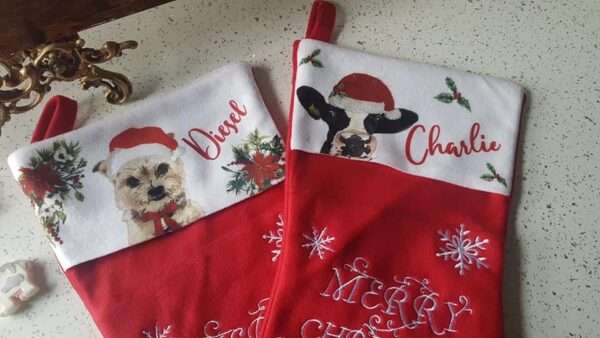 Personalised christmas stocking