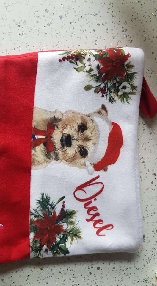 stocking2 Personalised Christmas stocking any design of choice designed to suit