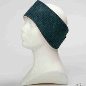 Collared Creatures Teal with a Touch of Blue Ladies Harris Tweed Headband