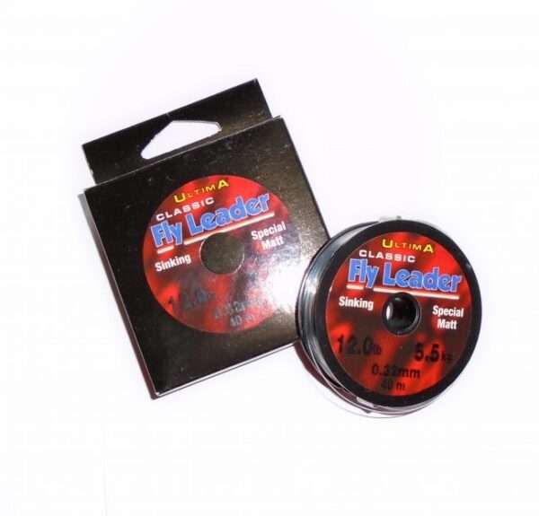 Special 12 & 15lb Breaking Strain Sinking Matt Fly Leader