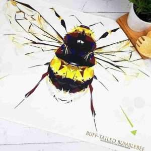 Bumblebee tea towel