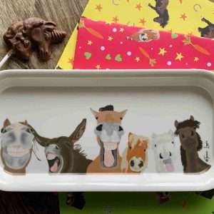 Equestrian design - small melamine tray