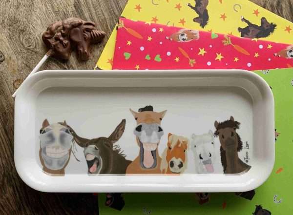 Equestrian design - small melamine tray