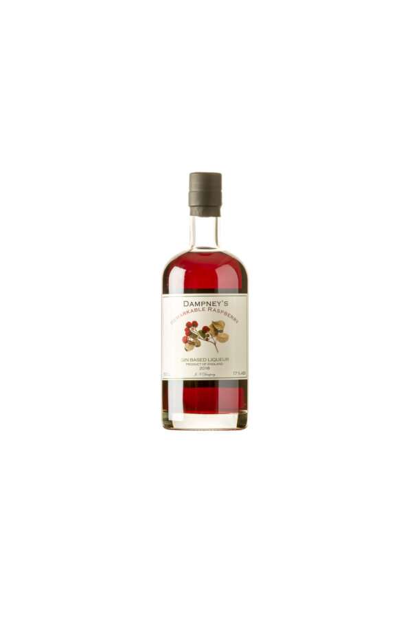 DBBC48F3 DD21 468C B4D9 644A5C106A89 1 Dampney’s Remarkable Raspberry is made using naturally ripened fruit from the South of England. The berries are steeped in British spirit for just the right length of time to draw out the intense raspberry flavour. Hand pressed and filtered it produces a claret clear liqueur which bursts with the aroma of an English summer. Using gin as a base produces a body of flavour that makes this crowd pleasing liqueur. Free shipping included for the UK excl. Highlands & Islands