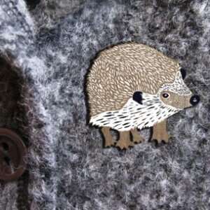 Hedgehog brooch