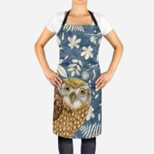 Little Owl cotton apron