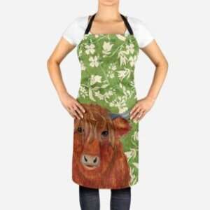 Highland Cow cotton apron