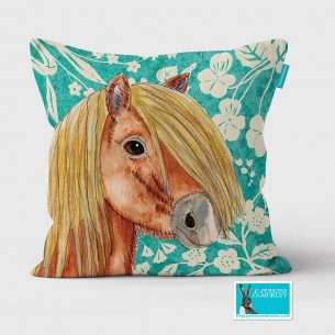 J2WW19cush Shetland Pony cushion photo square web e1555068020249