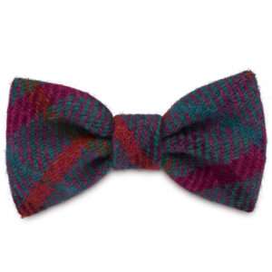 Lily's Check Dog Bow Tie in Harris Tweed