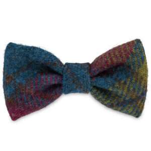 Scout's Warm Colours Dog Bow Tie in Harris Tweed