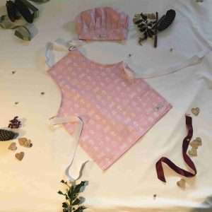 Farmyard Children's Chef's Hat & Apron - Pink
