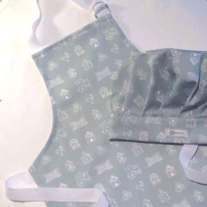 Farmyard Children's Chef's Hat & Apron - Blue