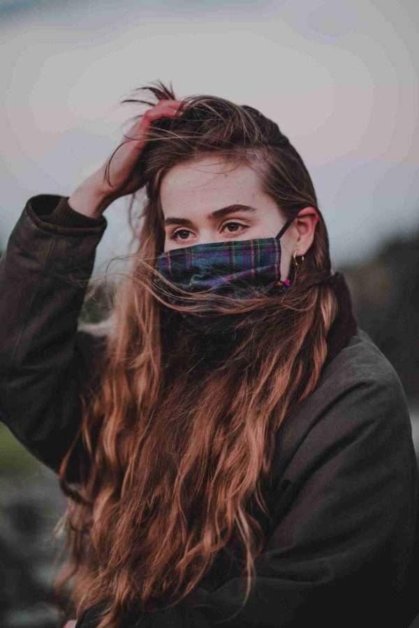 Highland Mist Tartan 3-Layer Facemask - Image 3