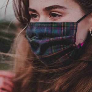 Highland Mist Tartan 3-Layer Facemask