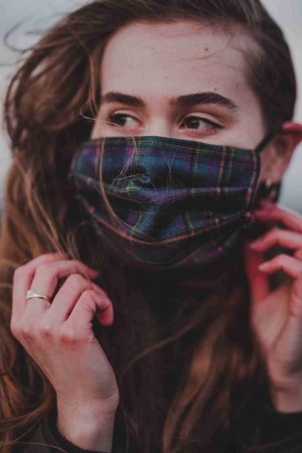 Highland Mist Tartan 3-Layer Facemask - Image 4