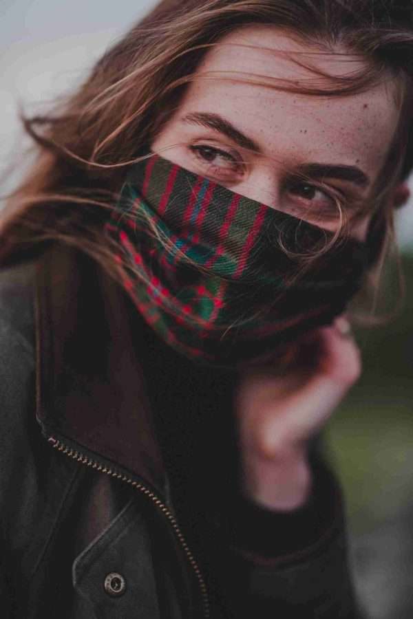 John Muir Way Tartan 3-Layer Facemask - Image 4