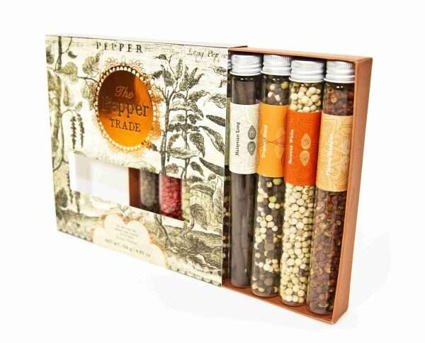The Pepper Trade | 8 Unique Peppercorns in Glass Test Tubes | Foodie Spice Gift Set - Image 5