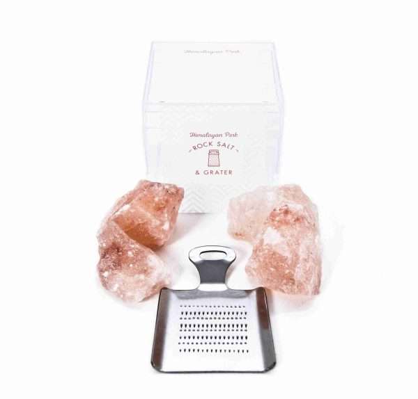 IMG 8721 scaled Himalayan Rock Salt and Mini Stainless Steel Grater allows you to add the right amount of salt it its purest form, the perfect Spice Gift for any foodie. Delivery and packaging included in price to the UK.
