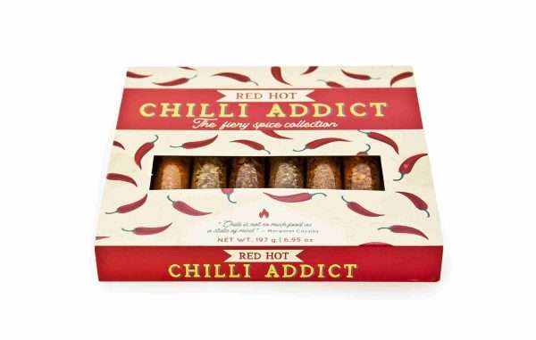 Red Hot Chilli Addict | 8 Chilli-Heads Spice Gift Set | Slide out Tray with Glass Test Tubes - Image 6