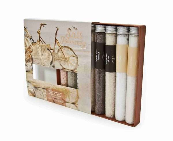 Salt Journey | Spice Gift Set | 8 Gourmet World Finishing Salts in Glass Test Tubes - Image 4