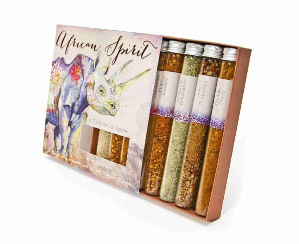 African Spirit | Spice Gift Set | 8 Traditional Spices in Glass Test Tubes | Unusual Selection not found on the High Street - Image 3