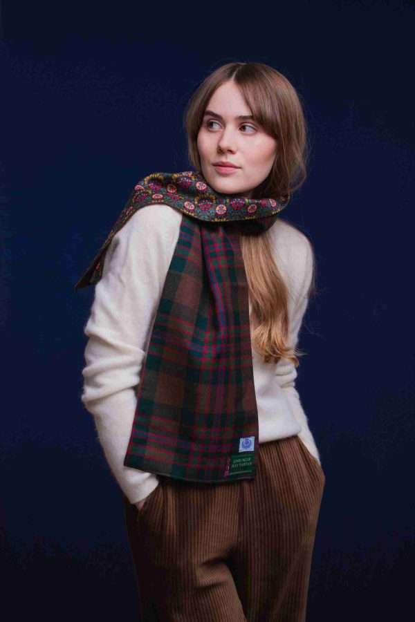 John Muir Way tartan Liberty Lined Long Scarf