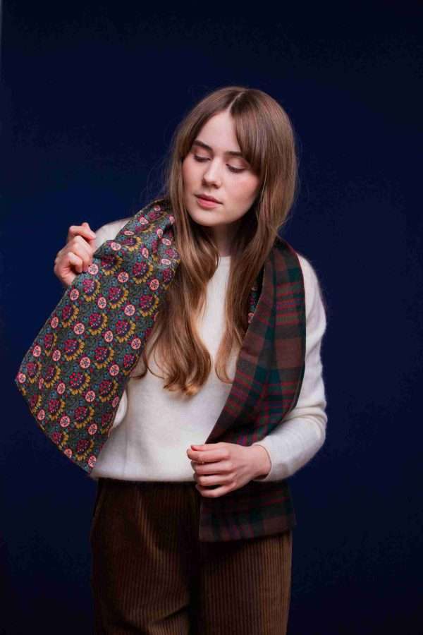 John Muir Way tartan Liberty Lined Long Scarf - Image 3