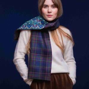 Highland Mist tartan Liberty Lined Long Scarf