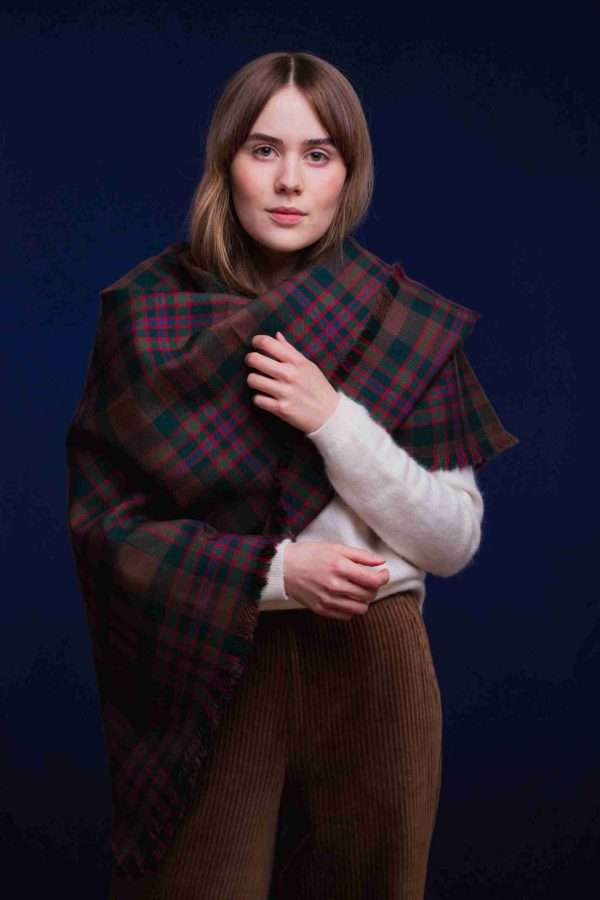John Muir Way tartan Shawl