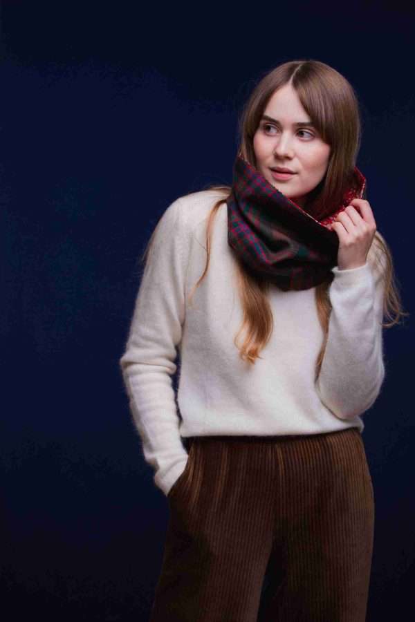 John Muir Way Tartan Liberty Lined Cowl - Image 2