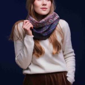 Highland Mist Tartan Liberty Lined Cowl