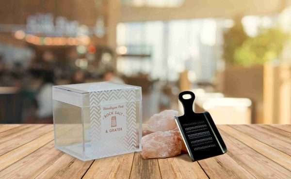 RockSaltLifestyle scaled Himalayan Rock Salt and Mini Stainless Steel Grater allows you to add the right amount of salt it its purest form, the perfect Spice Gift for any foodie. Delivery and packaging included in price to the UK.
