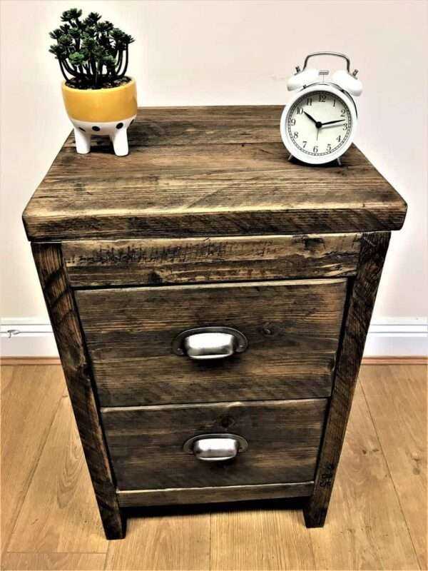 Bedroom Side Table - Office Storage Unit - Using Reclaimed Wooden Scaffold Boards. - Image 5