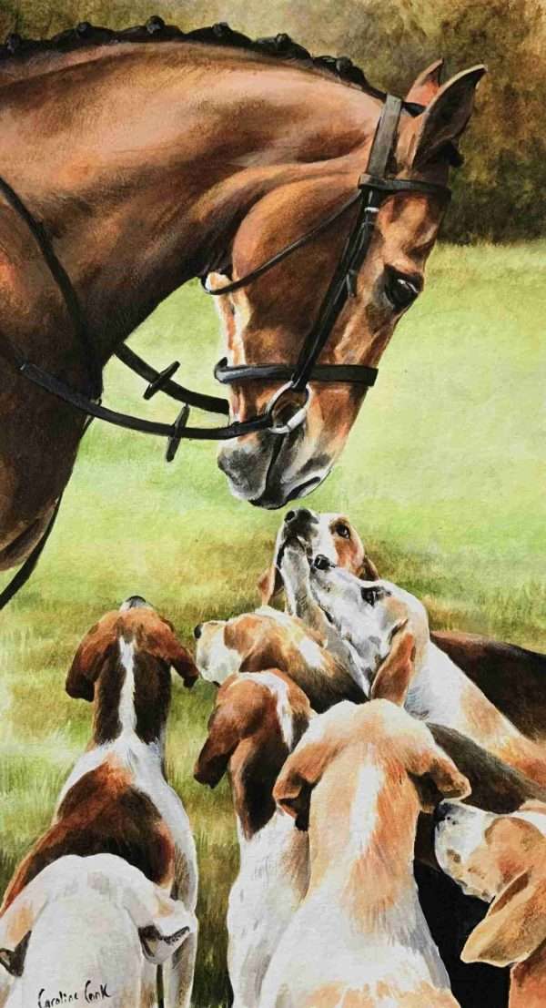 Hunters scaled A Giclee Limited Edition Print by Caroline Cook Free delivery